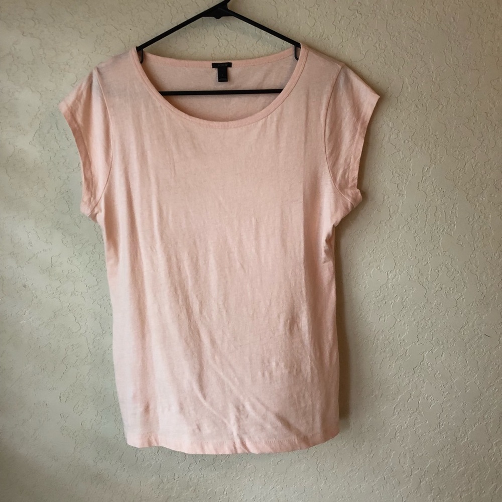 J.Crew shell pink ballet tee cap sleeve